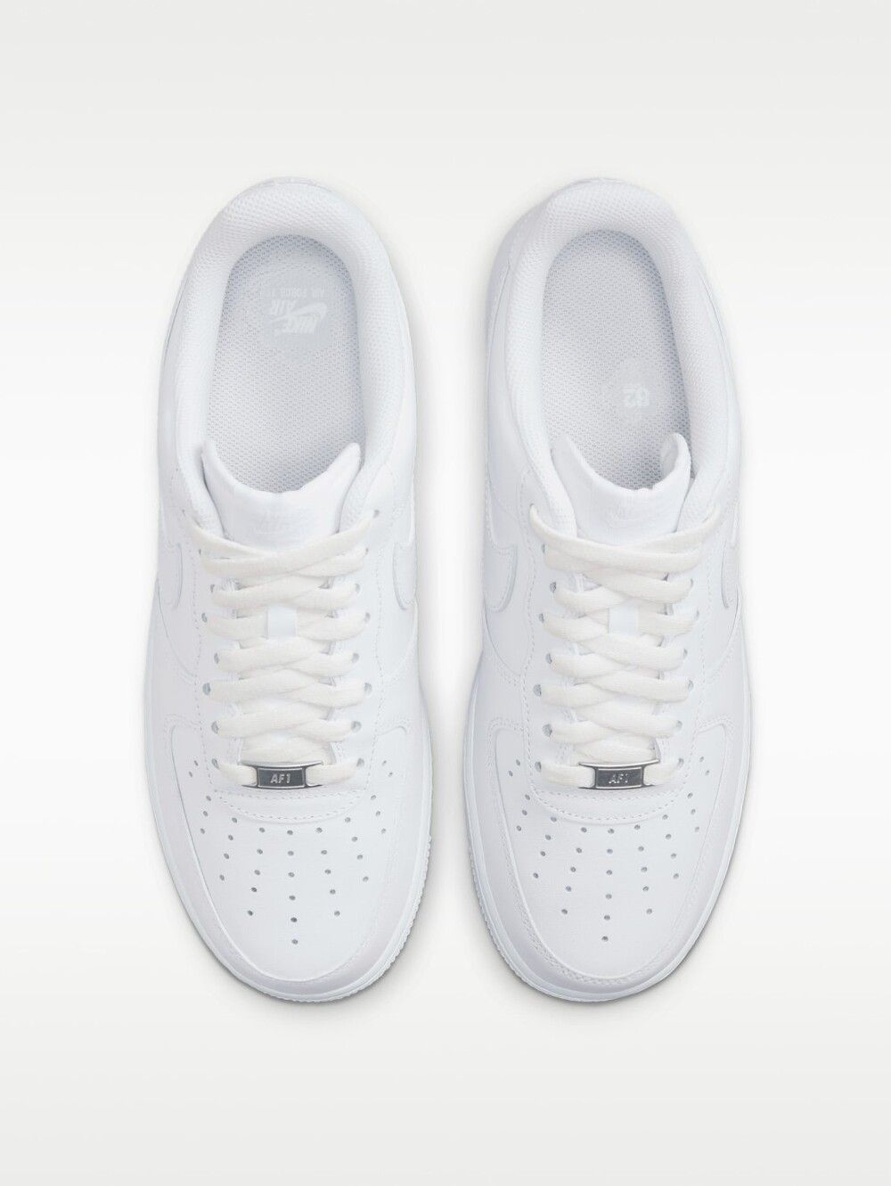 All-White Low Top Sneaker - Classic Lace-Up Air Force 1
